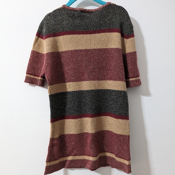 Kathy Lee Sparkly Short Sleeve Sweater Size Small - Picture 3 of 4